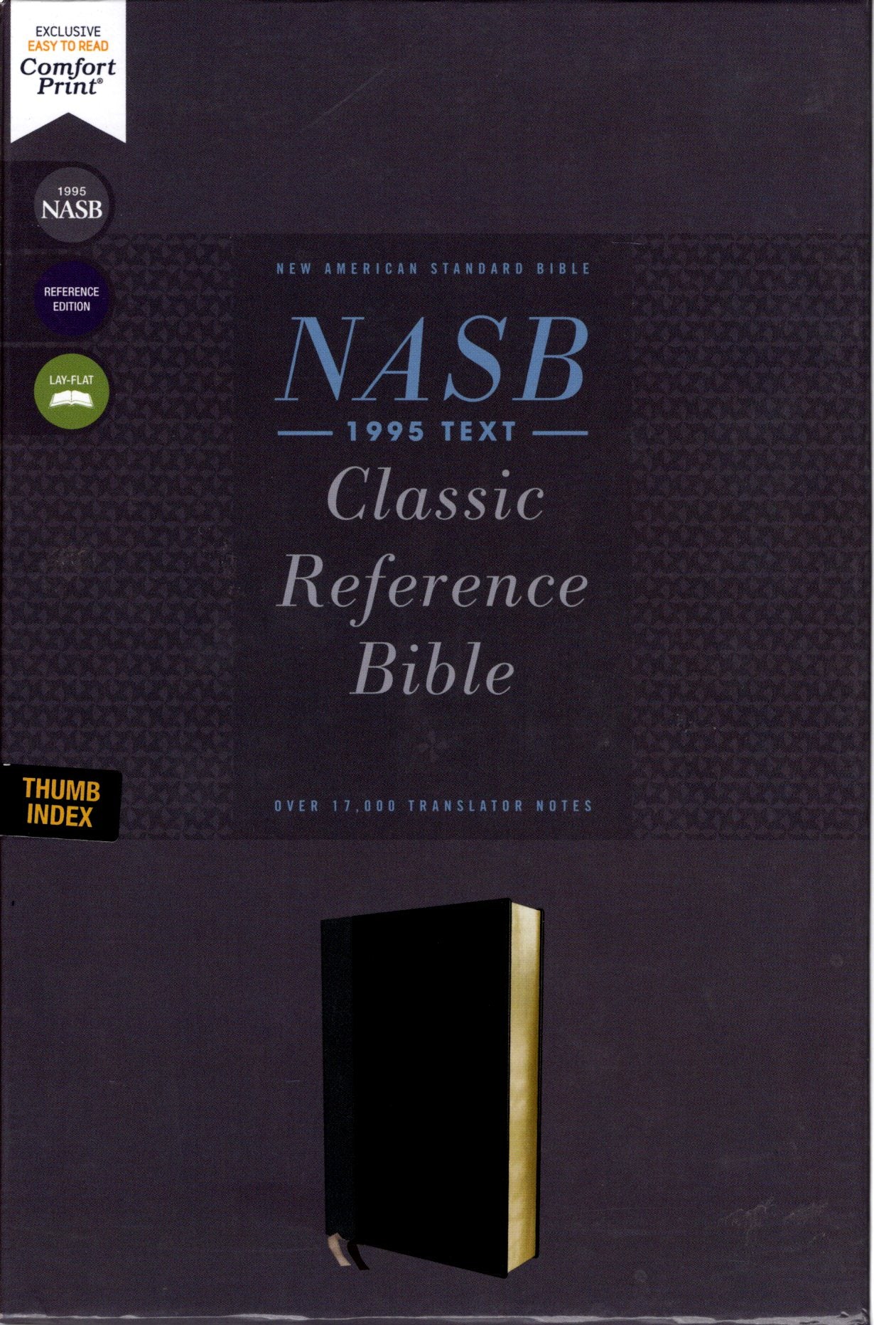 Zondervan NASB 1995 Text Classic Reference Bible, Thumb Indexed -  Leathersoft™ (Black)