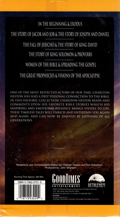 Goodtimes® Entertainment - Charlton Heston Presents: The Word™ - Narration by Charlton Heston - Volumes I & II CD Sets (Selling as a Unit)