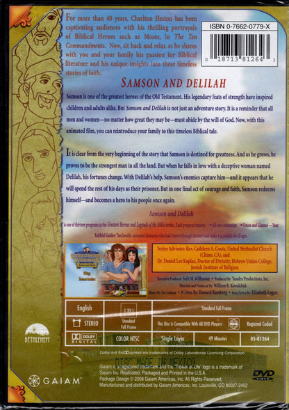Gaiam® Inc. - Greatest Heroes and Legends of the Bible: Samson and Delilah - Hosted by Charlton Heston - DVD