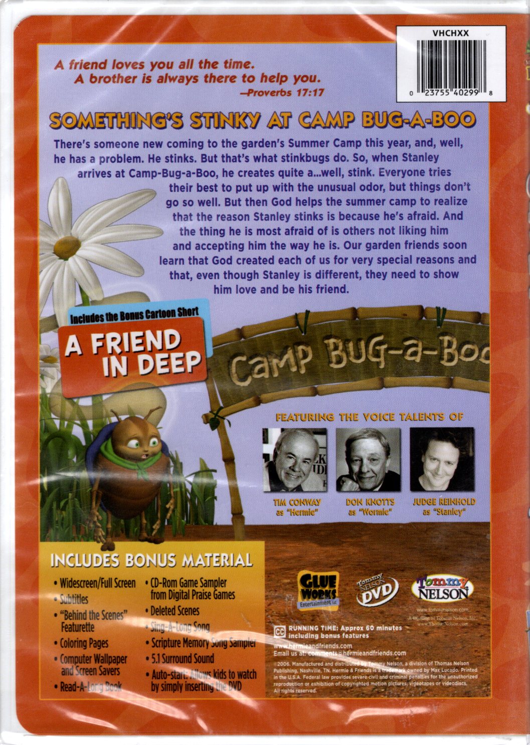 Glue Works Entertainment - Max Lucado's Hermie & Friends™: Stanley the Stinkbug Goes to Camp - DVD