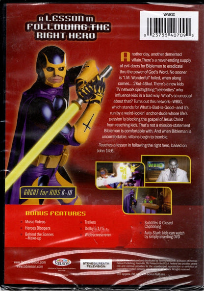 Tommy Nelson - BibleMan: Tuning Out the Unholy Hero - Steve Gilreath Television - DVD