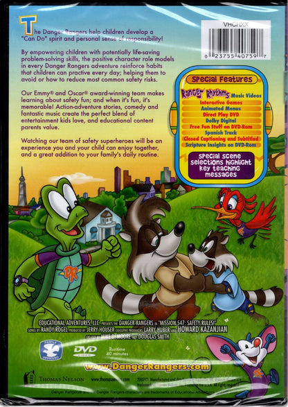 Thomas Nelson - Danger Rangers® Mission 547: Safety Rules!™ - Educational Adventures, LLC. - DVD