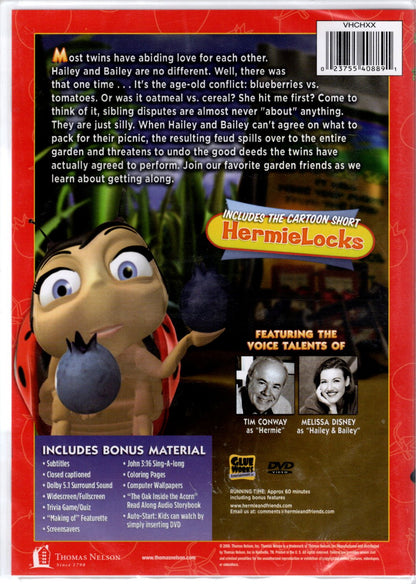 Thomas Nelson - Max Lucado's Hermie & Friends™: Hailey & Bailey's Silly Fight - GlueWorks Entertainment LLC.™ - DVD