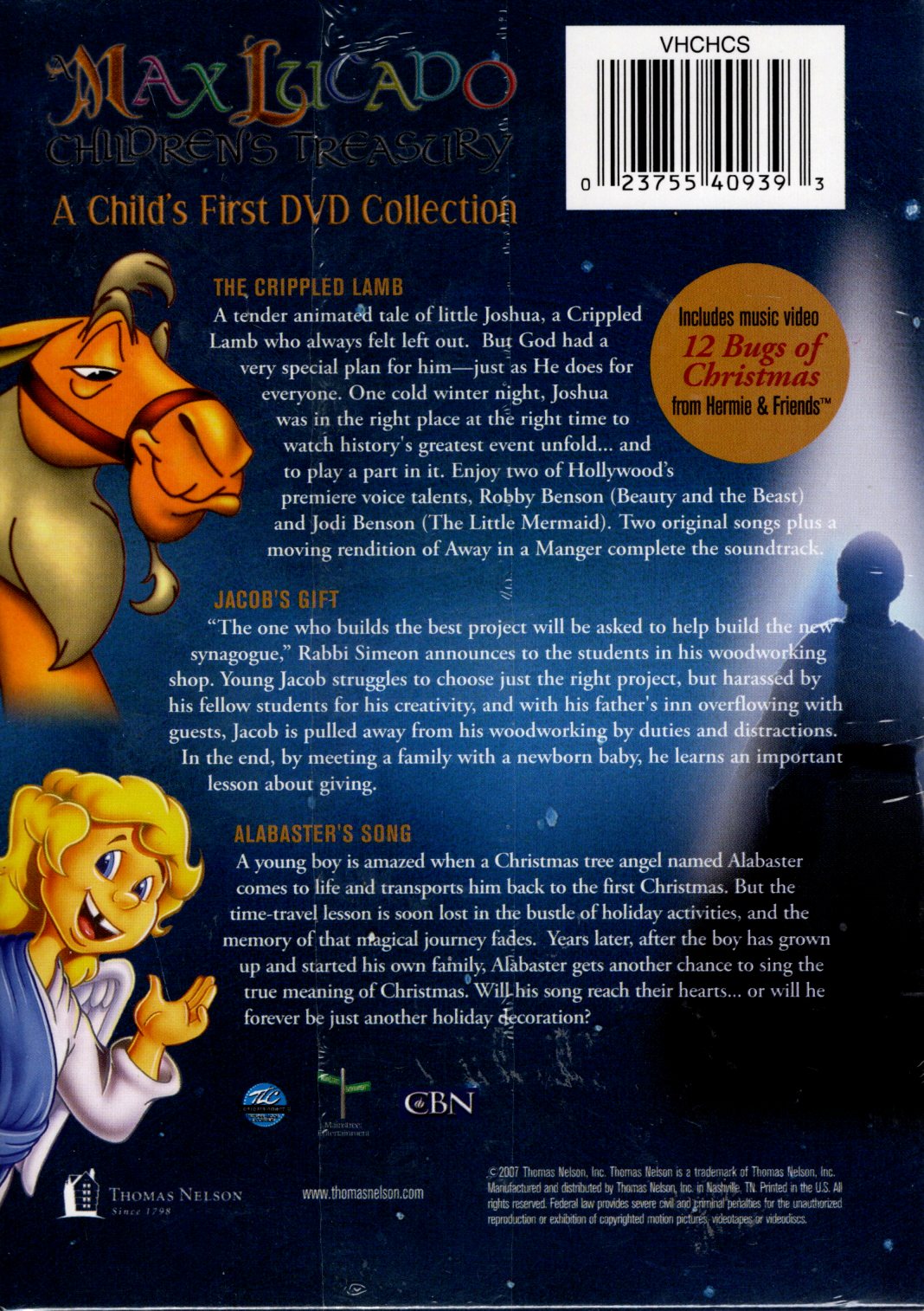 Thomas Nelson - A Max Lucado Children's Treasury:  A Child's First DVD Collection - 3 Complete Videos on 3 DVDs! - Max Lucado - DVD Box Set