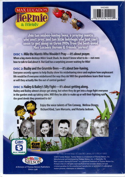 Tommy Nelson - Max Lucado's Hermie & Friends®: A Bug Collection Volume 3 - Set of 3 Complete DVDs - DVD Set