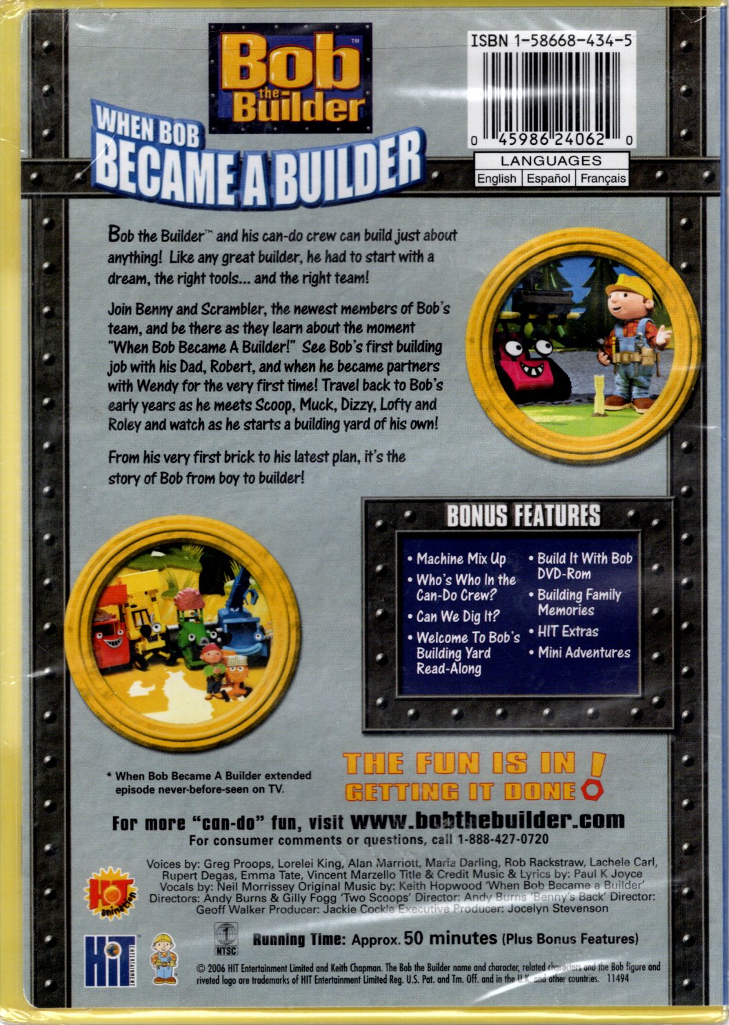 HIT Entertainment Limited - Bob the Builder™: When Bob Became a Builder - HOT Animation - DVD