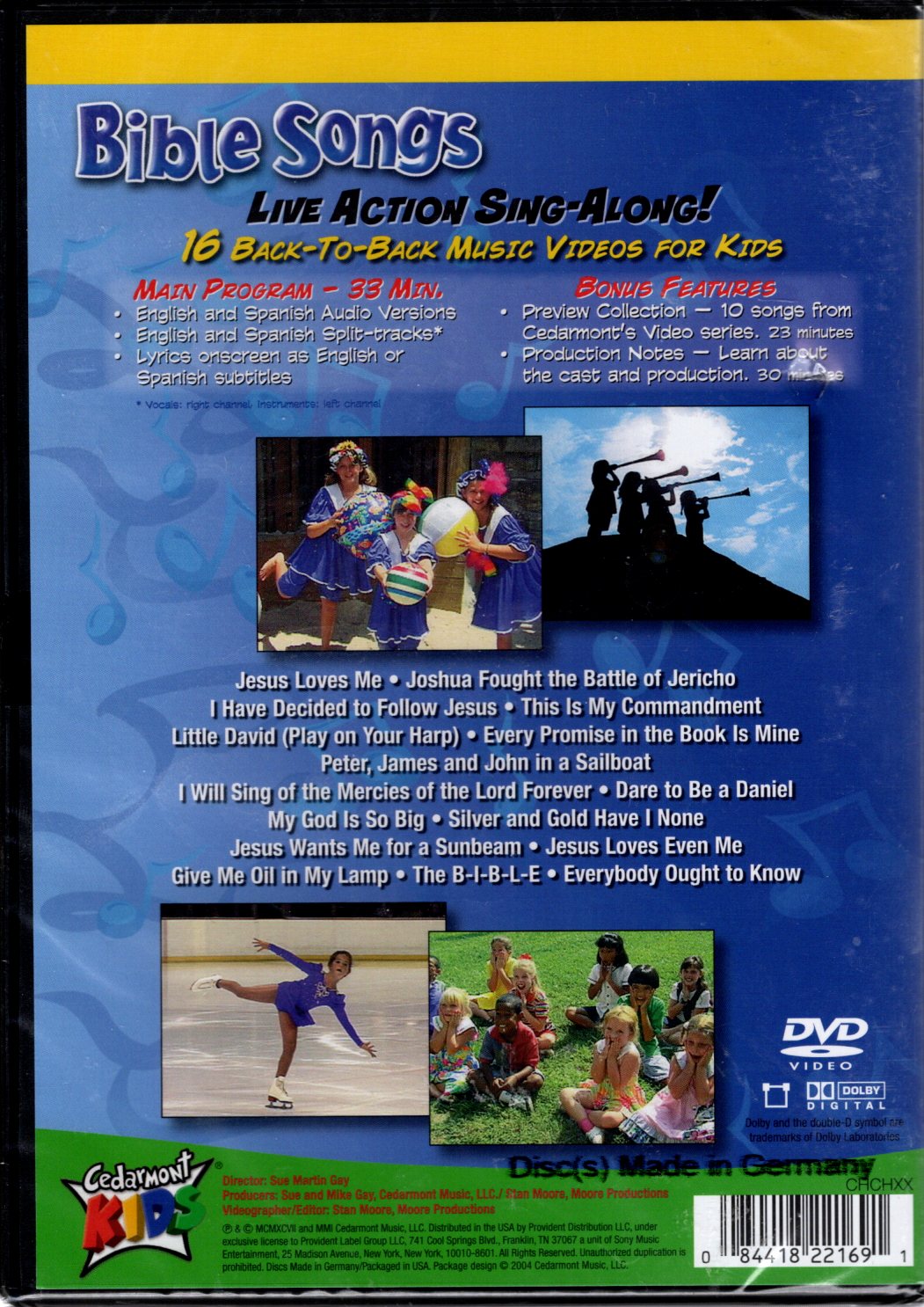 Cedarmont Kids® - Bible Songs: 16 Classic Christian Songs for Kids - DVD