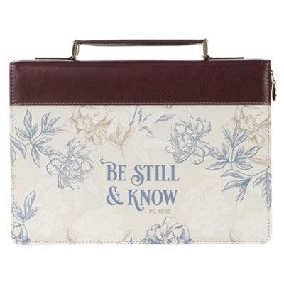 Christian Art Gifts® - "Be Still And Know" Bible Cover (Ps 46:10) - X-Large