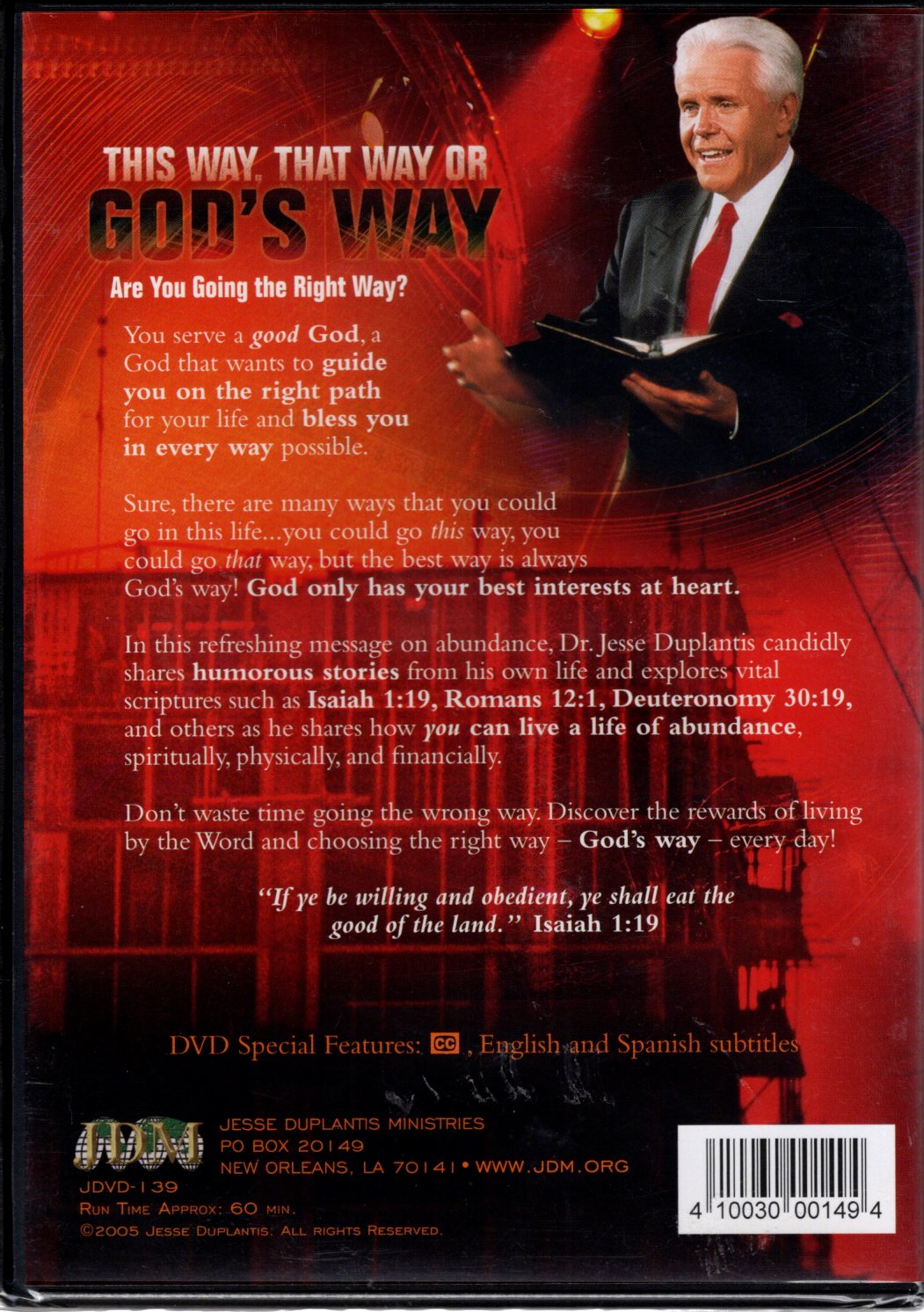 Jesse Duplantis Ministries - Dr. Jesse Duplantis: This Way, That Way or God's Way - DVD, Teaching