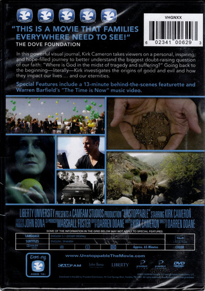 Liberty University - Unstoppable: Where is God in the Midst of Tragedy and Suffering? - Starring Kirk Cameron - DVD