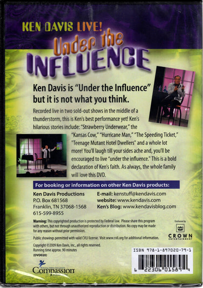 Crown Entertainment - Ken Davis Live! Under the Influence - Starring Ken Davis - DVD, Stand-Up Comedy