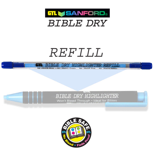Bible Dry Highlighter Refills (1 Piece) #2640 (Compatible with #2610 Highlighters) (G.T. Luscombe Co., Inc.)