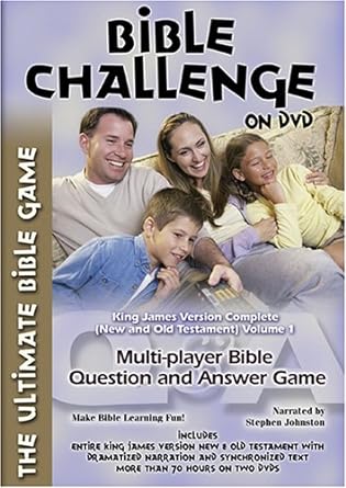 BiblesOnDVD KJV - The Ultimate Bible Game: Bible Challenge on DVD, KJV Complete (OT & NT) Volume 1 - Narrated by Stephen Johnston - DVD Game
