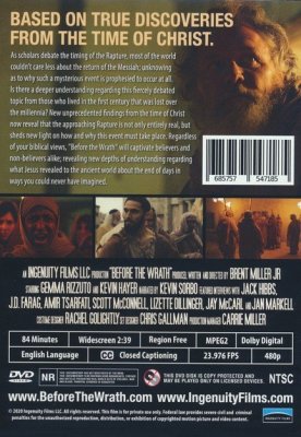 Ingenuity Films, LLC. - Before the Wrath - A Film by Brent Miller, Jr., Narrated by Kevin Sorbo - DVD Movie