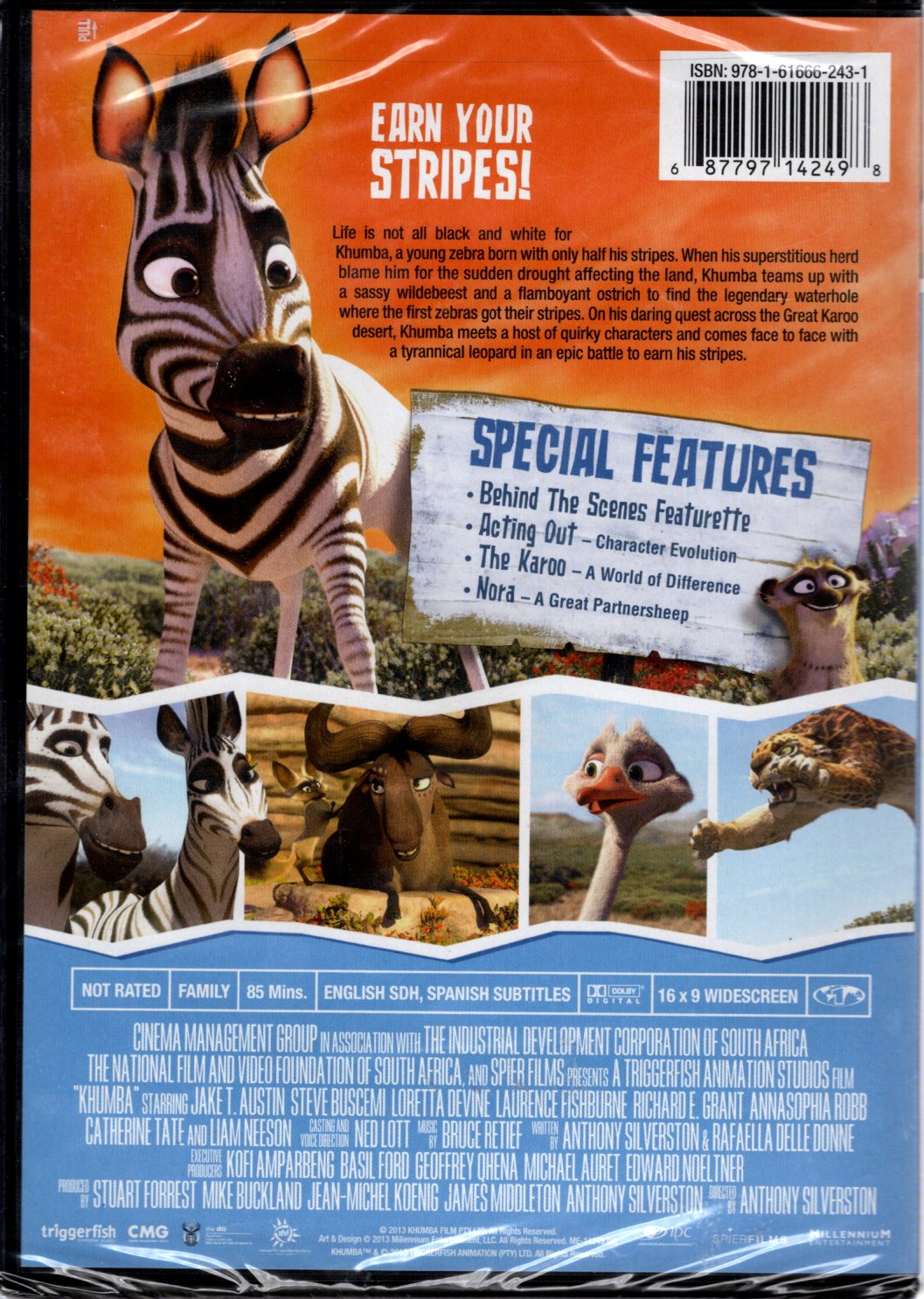 Cinema Management Group - Khumba: Half a Zebra...a Whole Lot of Adventure! - A Triggerfish Animation Studios Film - DVD