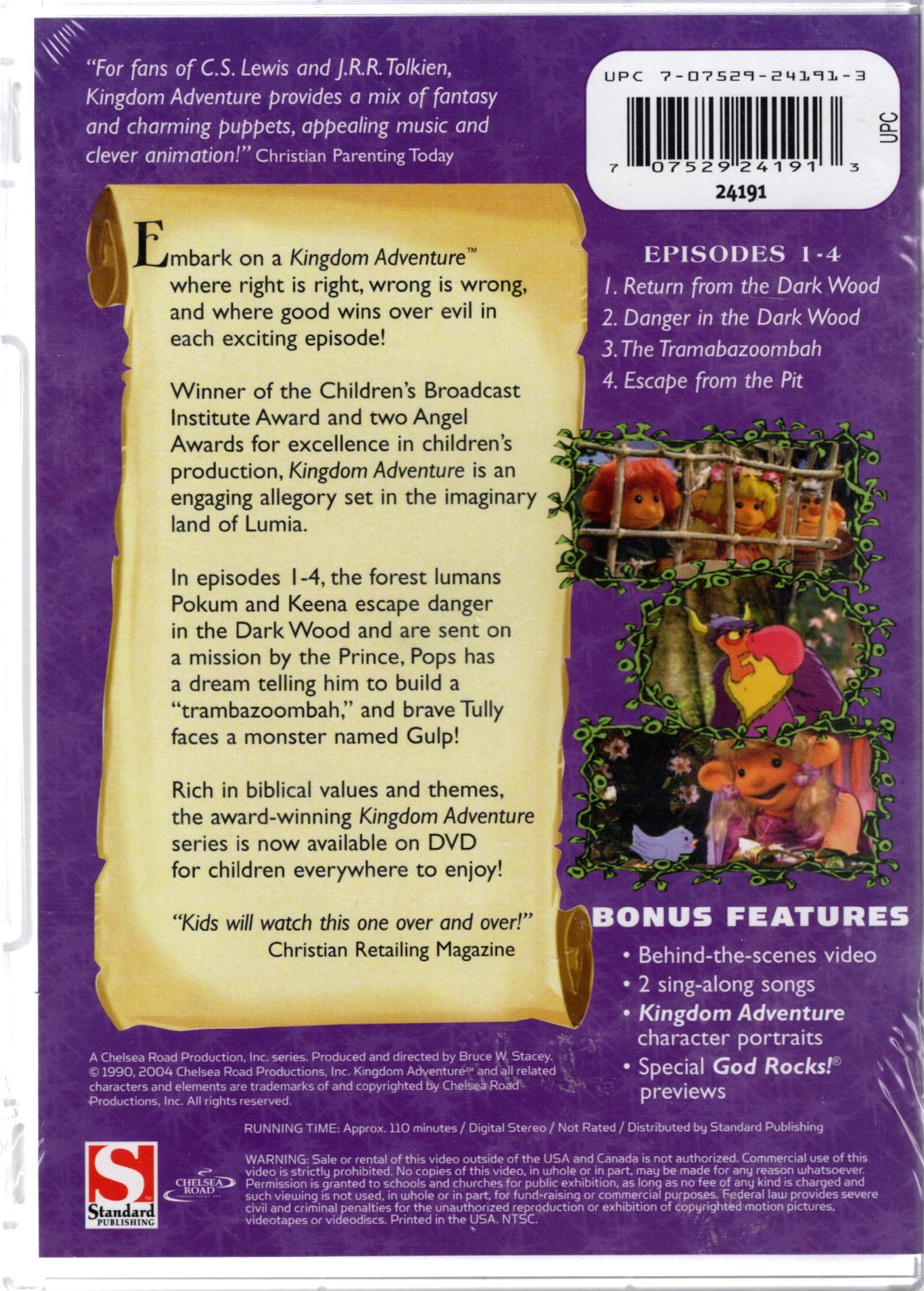 Standard Publishing - Kingdom Adventure: The Inspirational Fantasy Classic - A Chelsea Road Production, Inc. Series - DVD Series