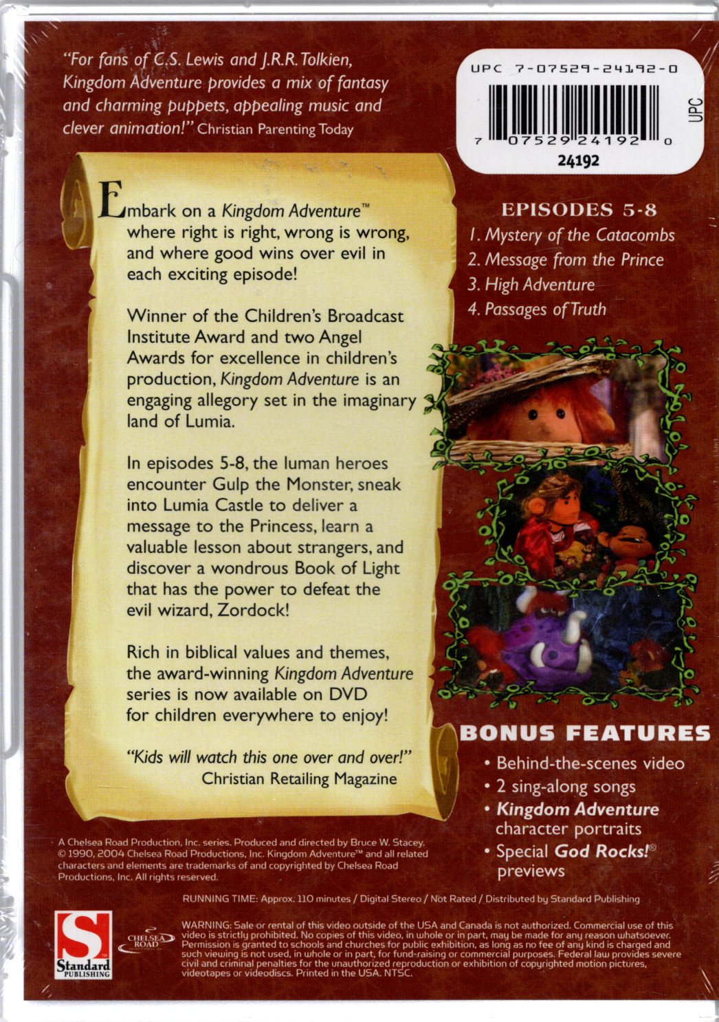 Standard Publishing - Kingdom Adventure: The Inspirational Fantasy Classic - A Chelsea Road Production, Inc. Series - DVD Series