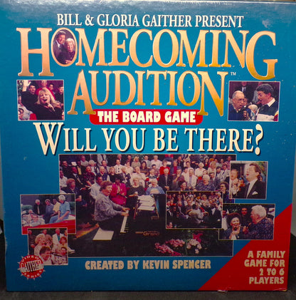 Gaither Music Company - Bill & Gloria Gaither Present: Homecoming Audition The Board Game - A Family Game for 2 to 6 Players - Creator: Kevin Spencer - Board Game