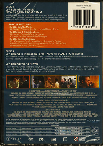 Cloud Ten Pictures - Left Behind Trilogy: 20th Anniversary Edition - Starring Kirk Cameron - DVD Movie Set