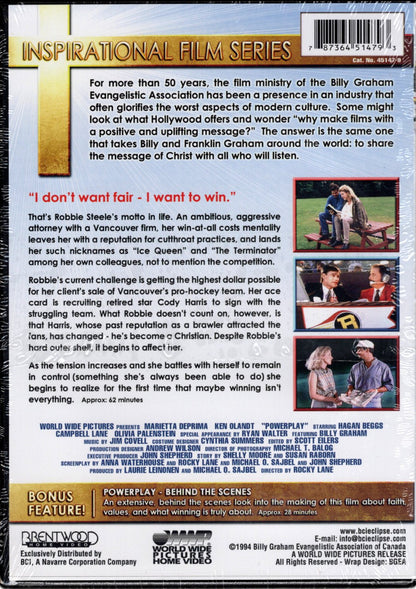 World Wide Pictures - Powerplay - Starring Marietta Deprima & Ken Olandt, and Billy Graham - DVD Movie