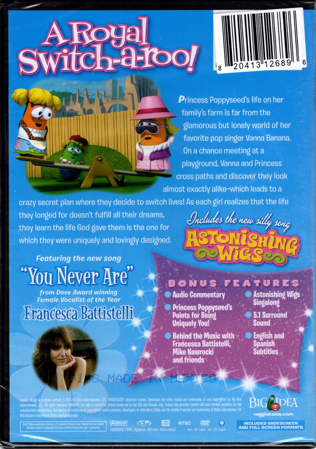 Big Idea™ VeggieTales® - Princess and the Popstar: A Story of Trading Places - DVD
