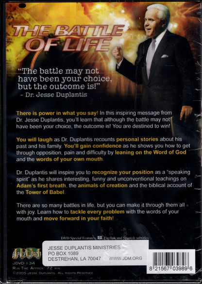 Jesse Duplantis Ministries - The Battle of Life - Dr. Jesse Duplantis - DVD