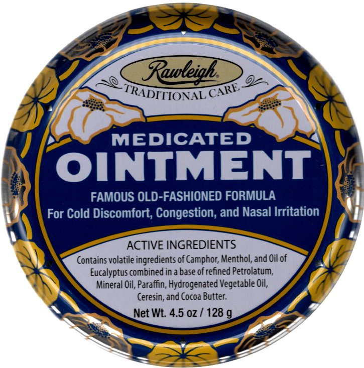 WT Rawleigh - Medicated Ointment: Famous Old-Fashioned Formula - 4.5 Oz Can (128 Grams)