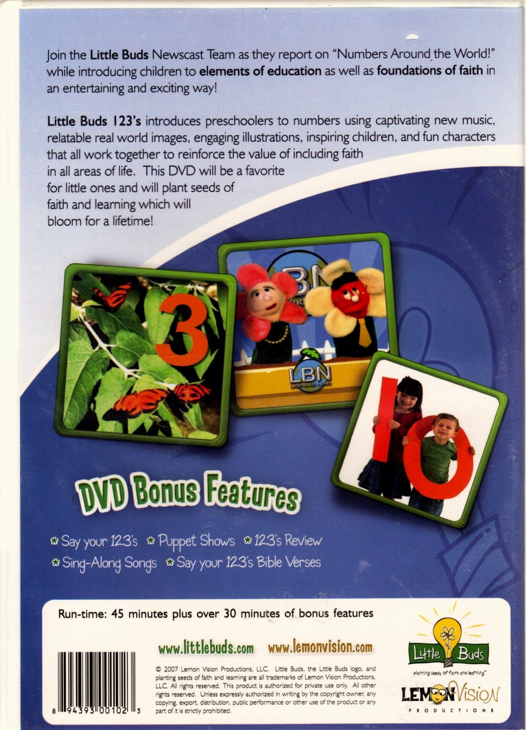 Lemon Vision Productions, LLC. - Little Buds 123's - Little Buds™ - DVD