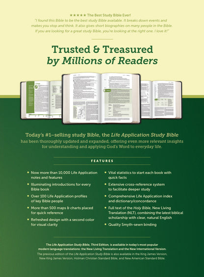 Tyndale NLT® Life Application Study Bible, Third Edition, Thumb Indexed