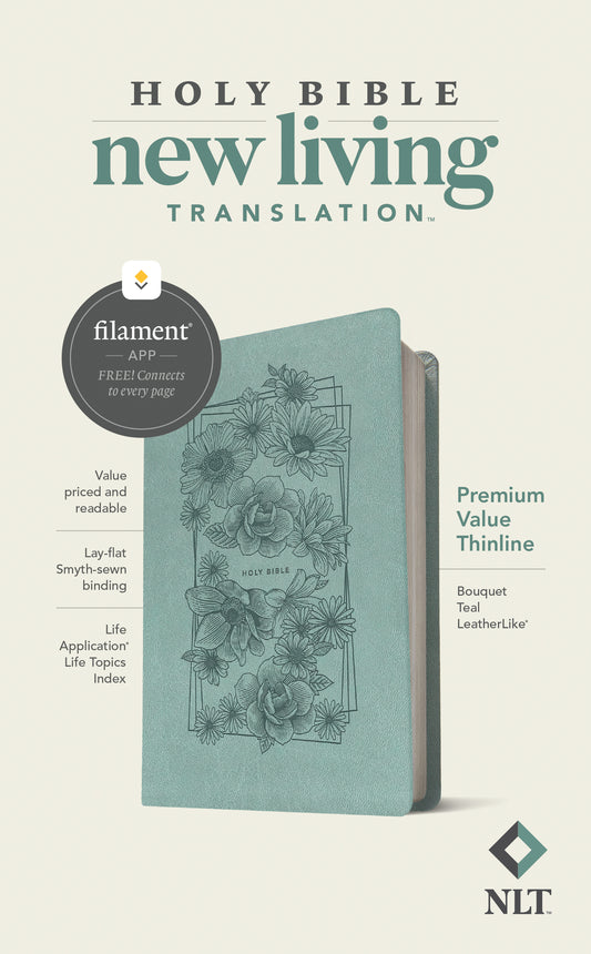 Tyndale NLT® Premium Value Thinline Bible - Filament-Enabled Edition - LeatherLike®