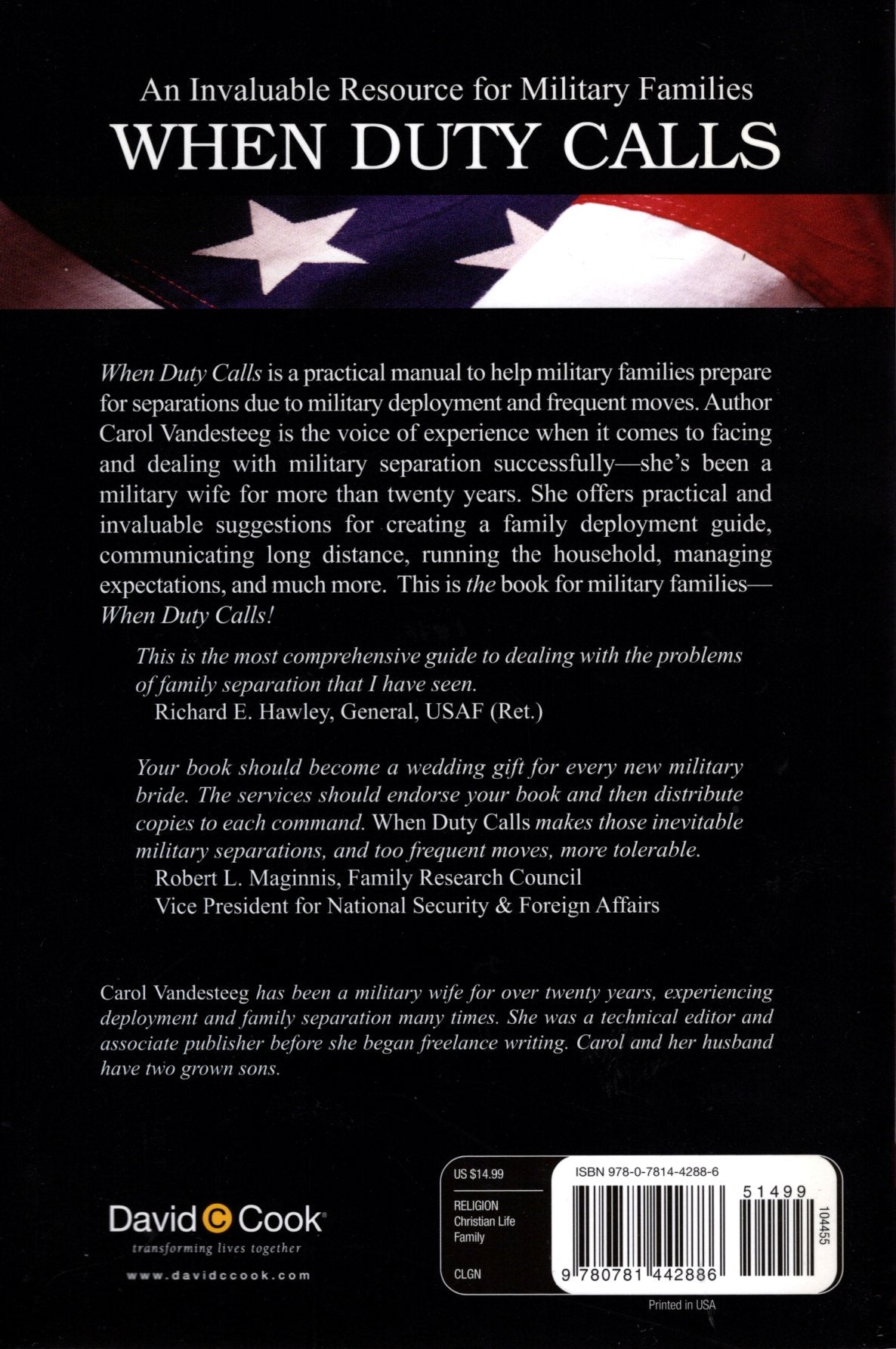 David C. Cook® - When Duty Calls: A Handbook for Families Facing Military Separation - By Carol Vandesteeg - Softcover