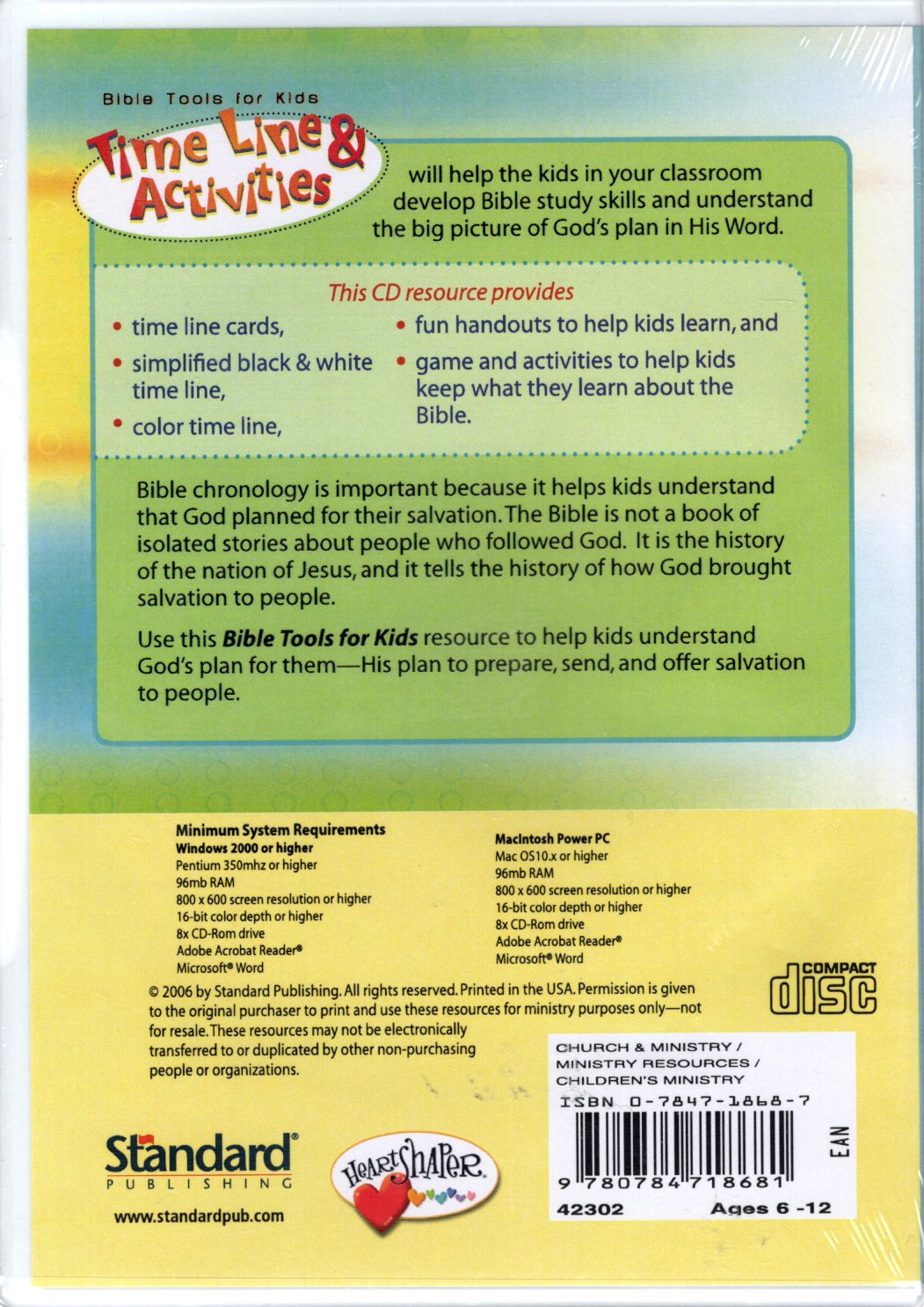 Standard Publishing - Bible Tools for Kids - Heart Shaper® - CD-Rom Software (**See Description)