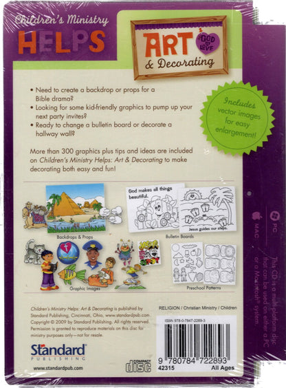 Standard Publishing - Children's Ministry Helps: Art & Decorating - CD-Rom Software (**See Description)