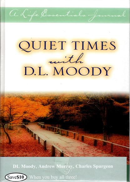 Moody Publishing, A Life Essentials Journal - Quiet Times with D.L. Moody: 3 Volume Set (D.L. Moody, Charles Spurgeon, Andrew Murray) - Hardcover