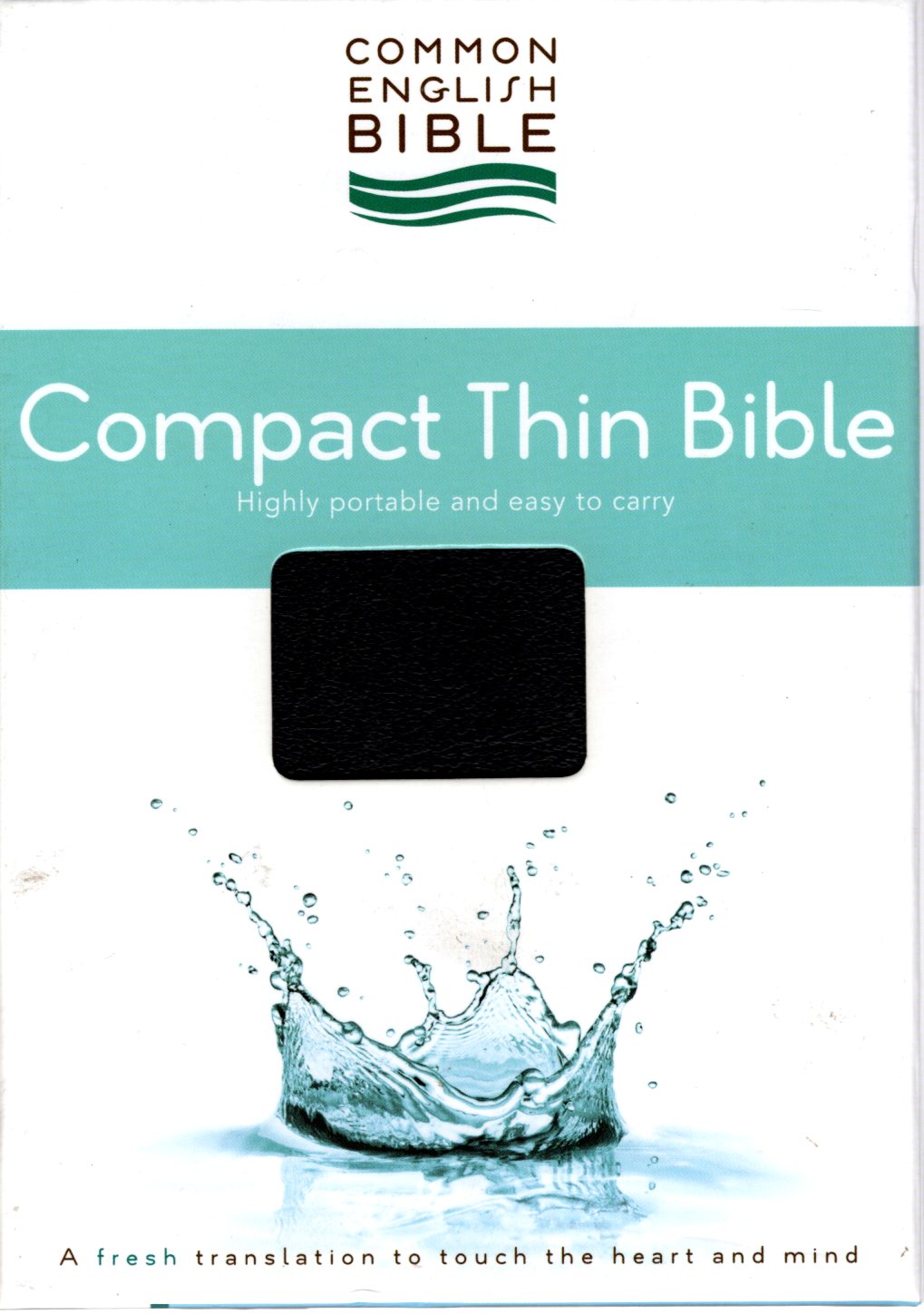 Common English Bible CEB Compact Thin Bible - EcoLeather (Black)