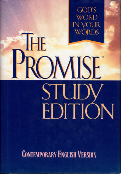 Thomas Nelson CEV The Promise™ Study Edition: God's Word in Your Words - Hardcover w/Dust Jacket