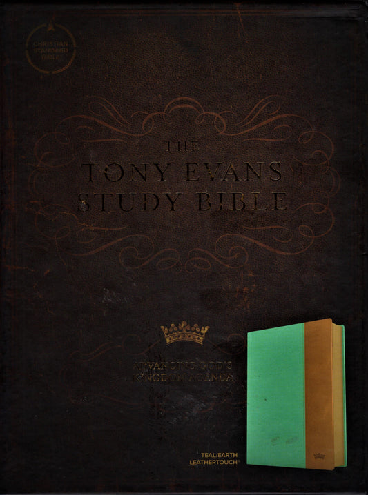 Holman CSB® The Tony Evans Study Bible - LeatherTouch® (Teal/Earth)