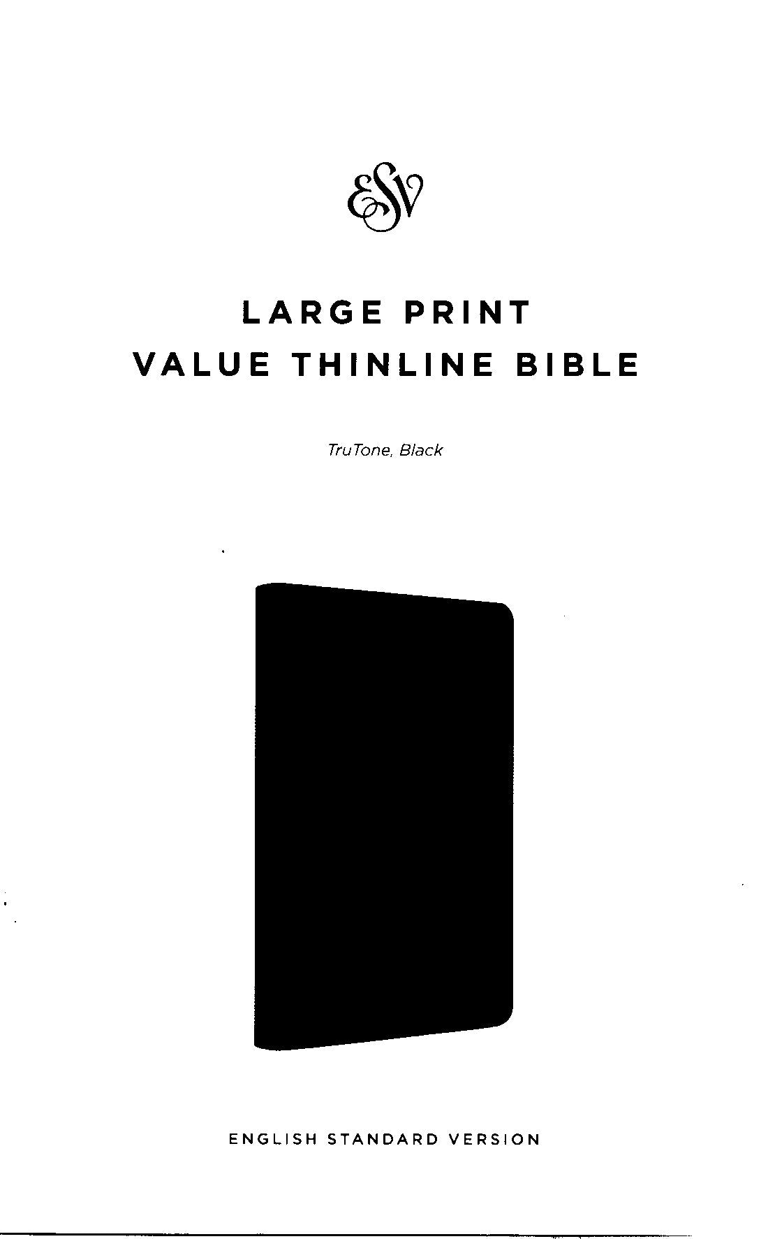 Crossway ESV® Large Print Value Thinline Bible - TruTone®