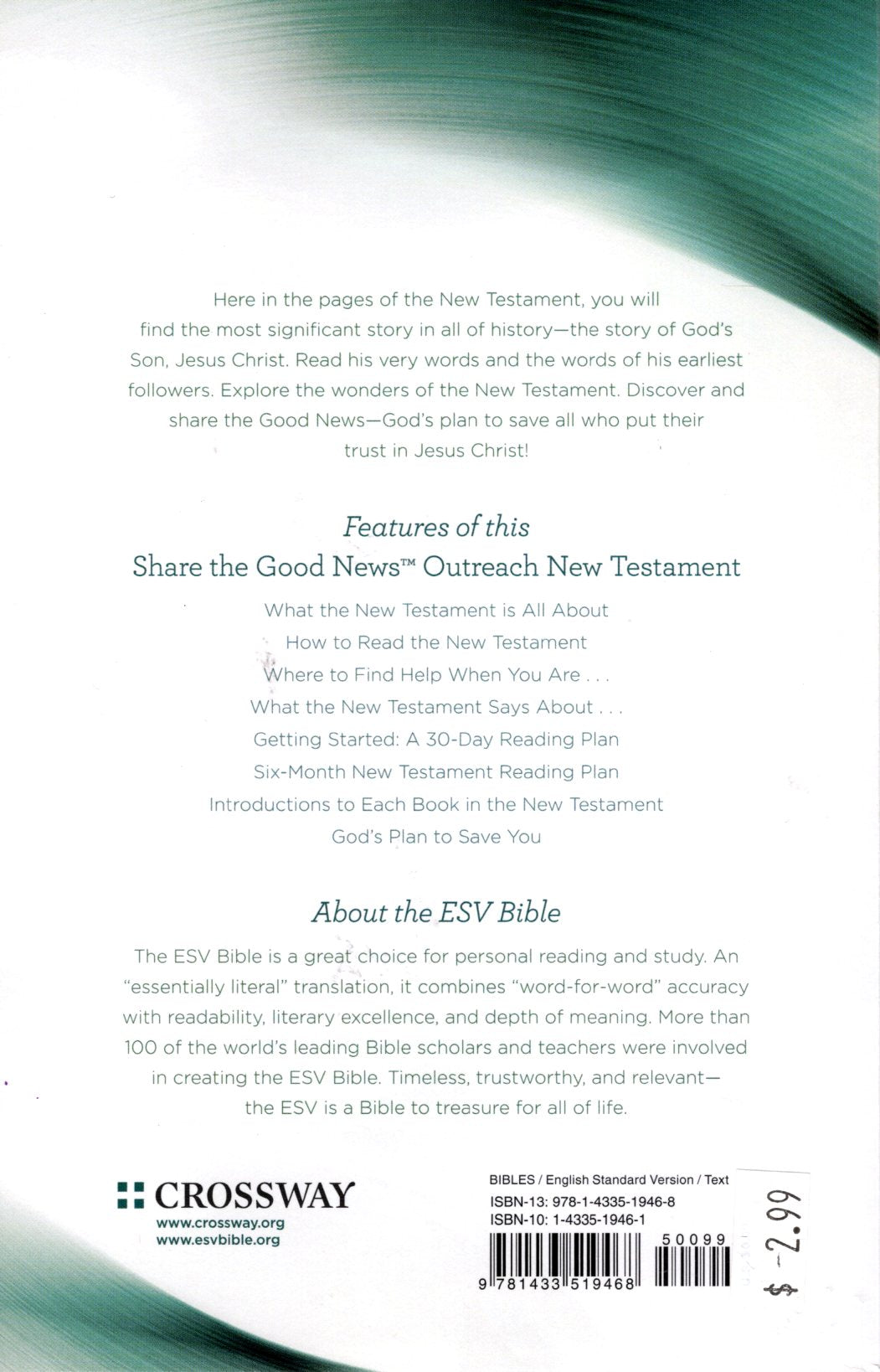 Crossway ESV® Share the Good News™ Outreach New Testament - Paperback