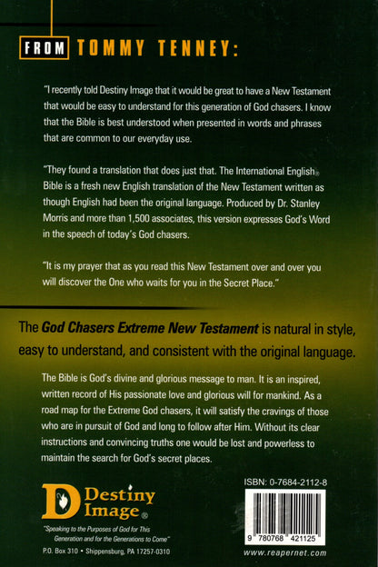 Destiny Image®, International English® Bible - God Chasers Extreme New Testament - Paperback