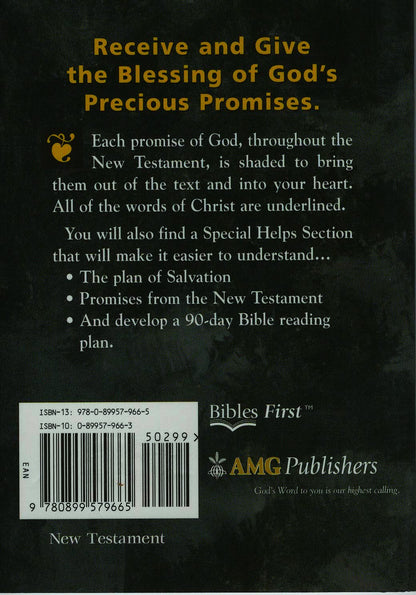 AMG Publishers KJV God's Precious Promises New Testament - Paperback