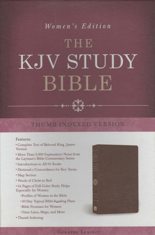 Barbour KJV The KJV Study Bible Women's Edition - Thumb Indexed - Genuine Leather