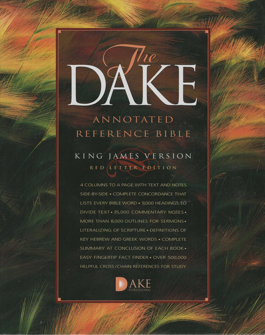 Dake Publishing KJV The Dake Annotated Reference Bible - Red Letter Edition - Bonded Leather