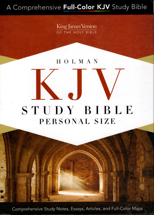 Holman KJV Study Bible, Personal Size - "A Comprehensive Full-Color KJV Study Bible" - Leathertouch™ (Brown)