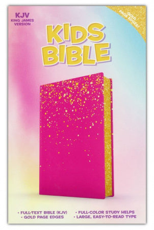 Holman® Bibles KJV - Kids Bible - LeatherTouch® (Pink Glitter)