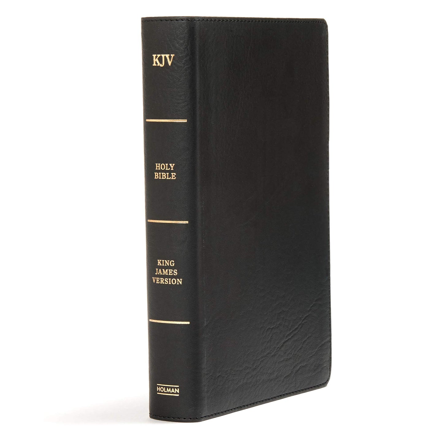 Holman® KJV - Large Print Personal Size Reference Bible - Thumb Indexed - LeatherTouch® (Black)