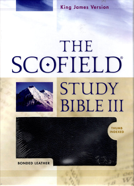 Oxford University Press KJV The Scofield Study Bible III, Red Letter, Thumb Indexed - Bonded Leather (Black)