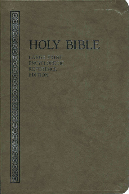 Royal Publishing KJV Riverside Cyclopedic Reference Study Bible, Large Print - Imitation Leather (Gray)