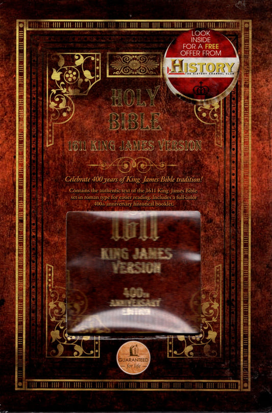 Thomas Nelson KJV Holy Bible 1611 King James Version, 400th Anniversary Edition - Hardcover w/Protective Case