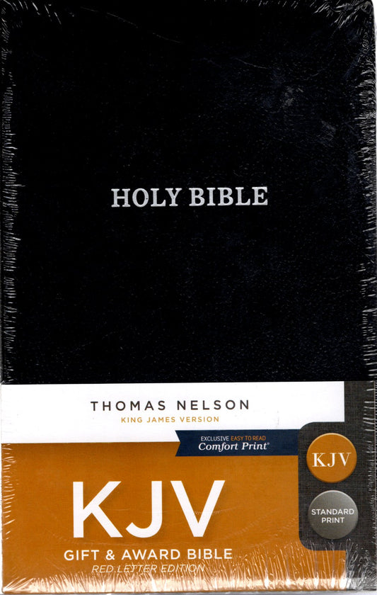 Thomas Nelson KJV Gift & Award Bible, Red Letter Edition - Leatherflex (Black)